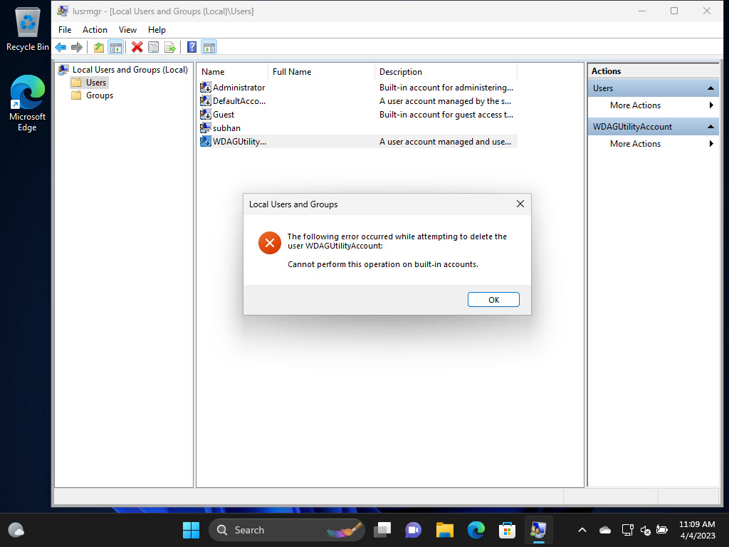 What Is the WDAGUtilityAccount in Windows 11 and 10?
