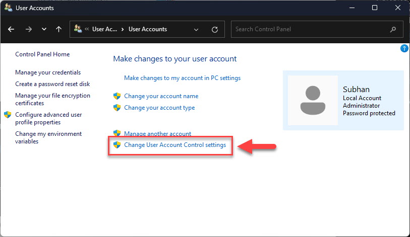 Disable User Account Control Uac
