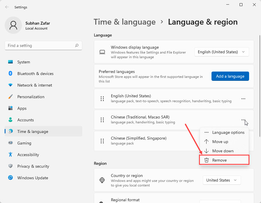 How to Change the Display Language in Windows 11