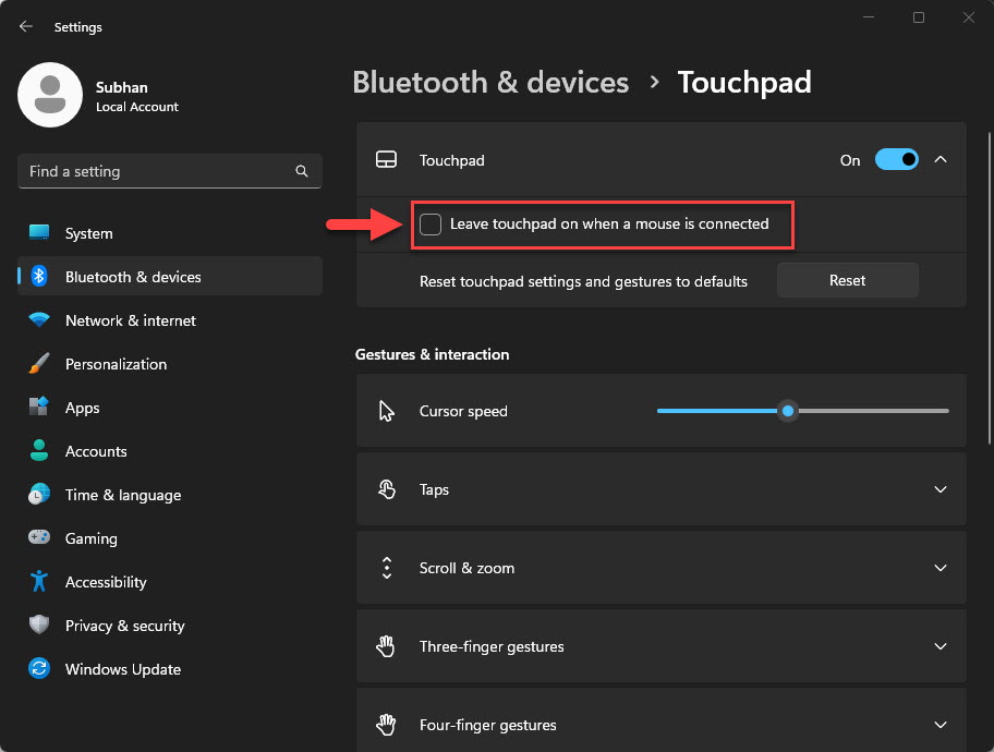 How to Enable or Disable the Touchpad on a Laptop