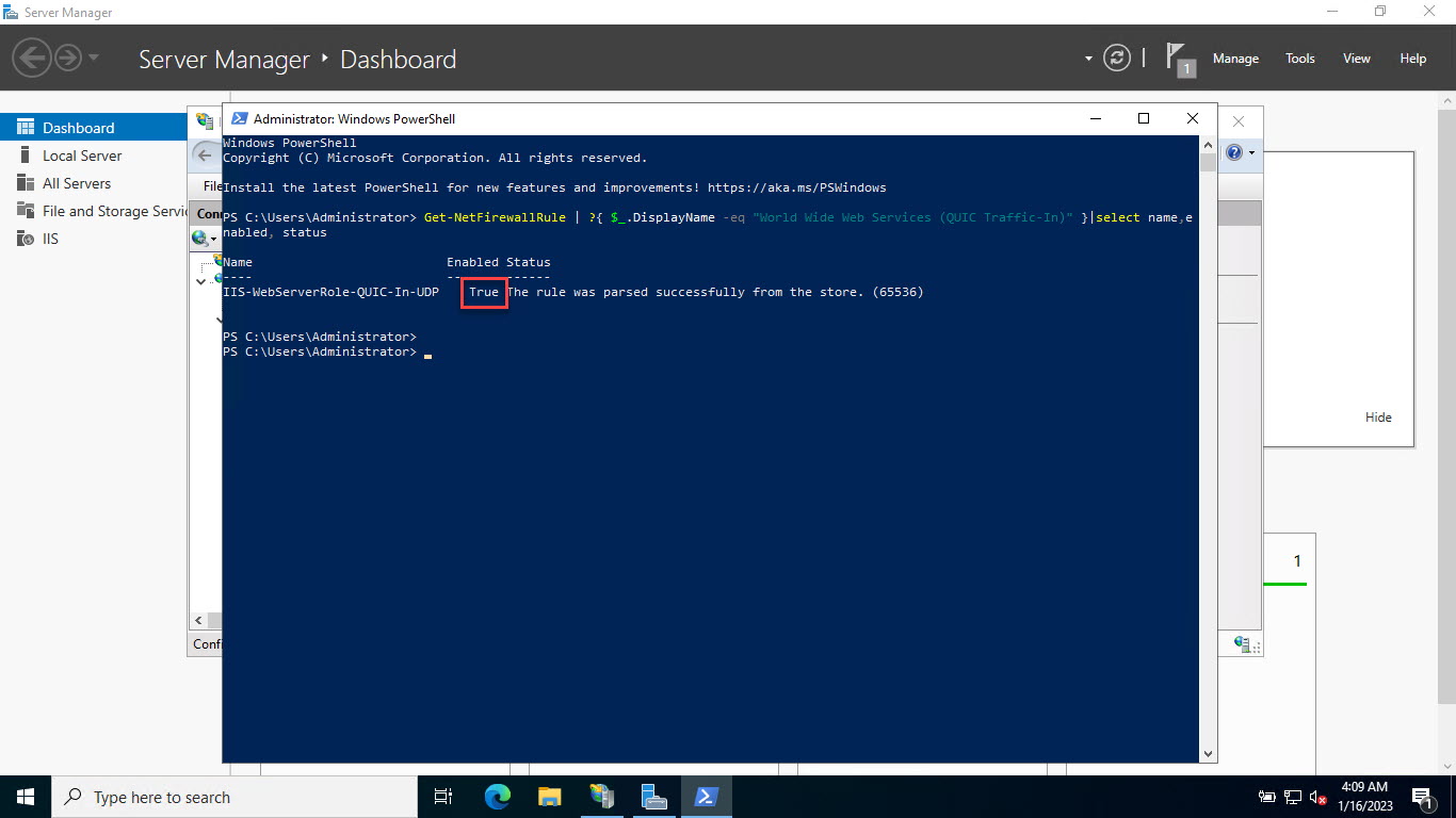 How to Enable HTTP/3 for IIS on Windows Server 2022