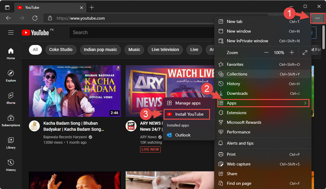 2 Ways to Install the YouTube App on Windows 11