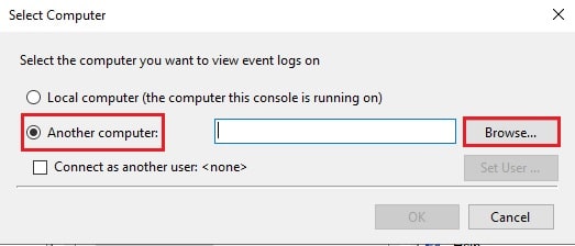Access Event Viewer Remotely