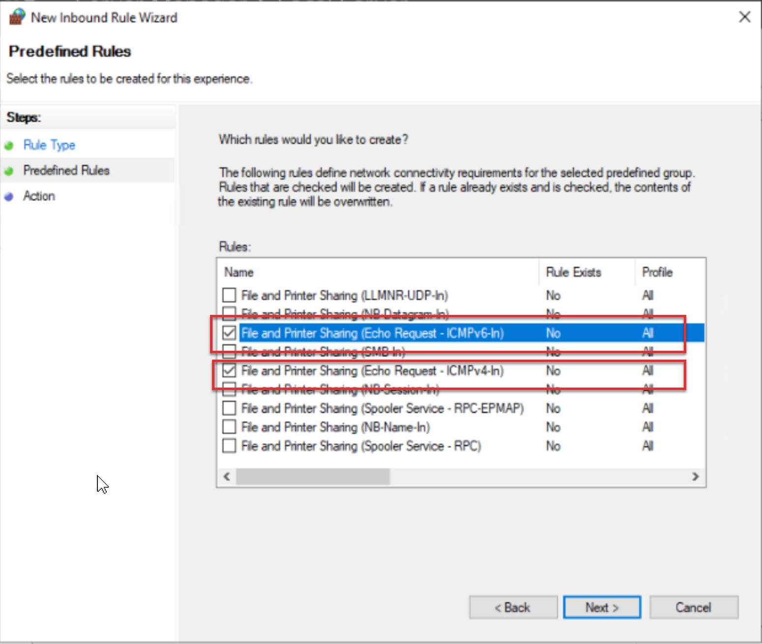 Allow Ping Through Firewall