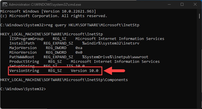 5 Ways to Check the Installed Version of IIS in Windows