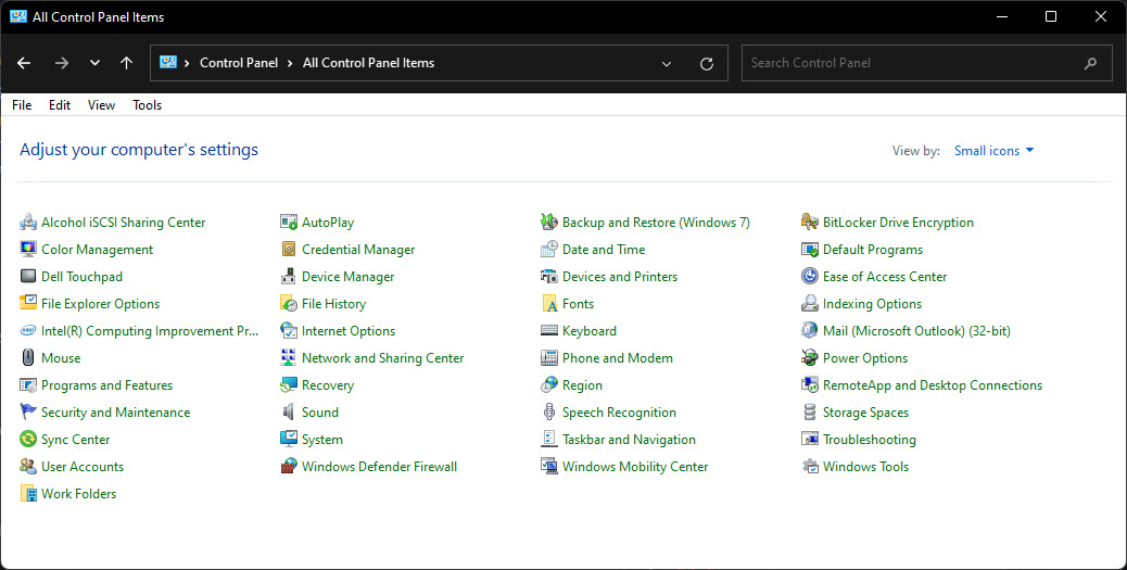 List of Windows Control Panel Applets (CPL Files)