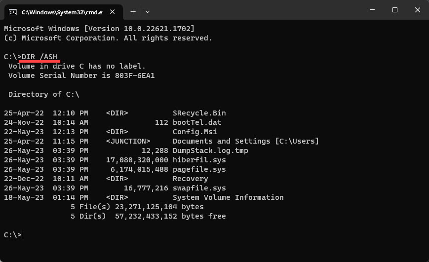 List Files Folders Command Prompt