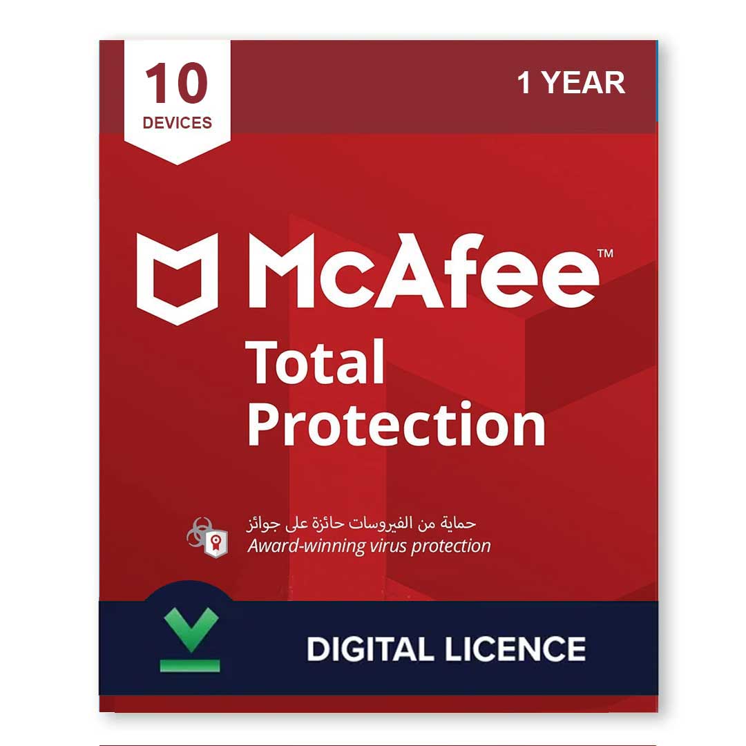 McAfee Total Protection 10 Devices 1 Year Multidevice