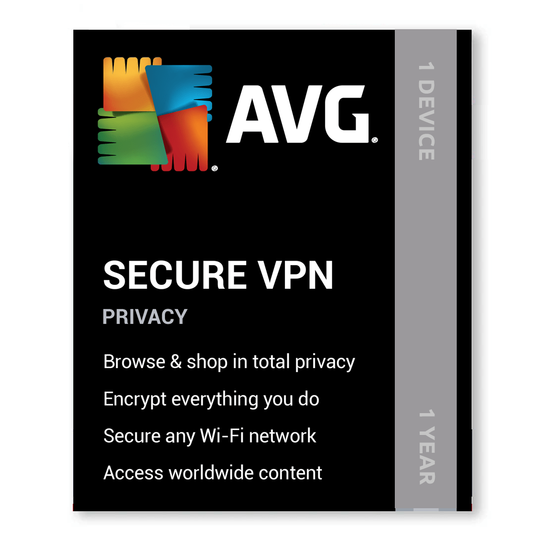 AVG Secure VPN 1 Device 1 Year Activation