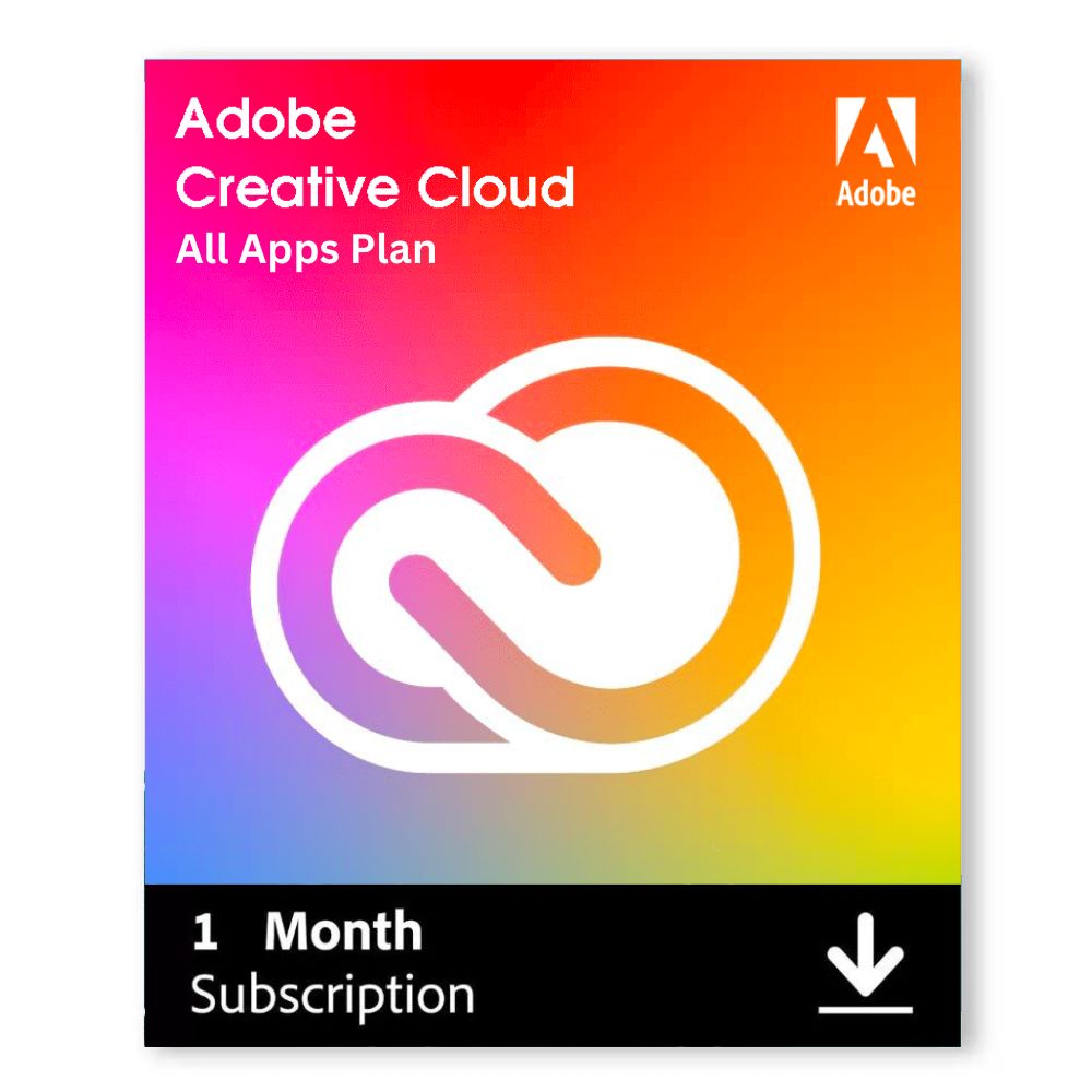 Adobe Creative Cloud All Apps 1 Month Subscription