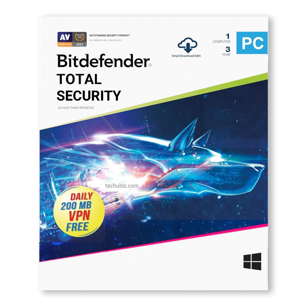 Bitdefender Total Security 1 PC 2 Years - Windows only