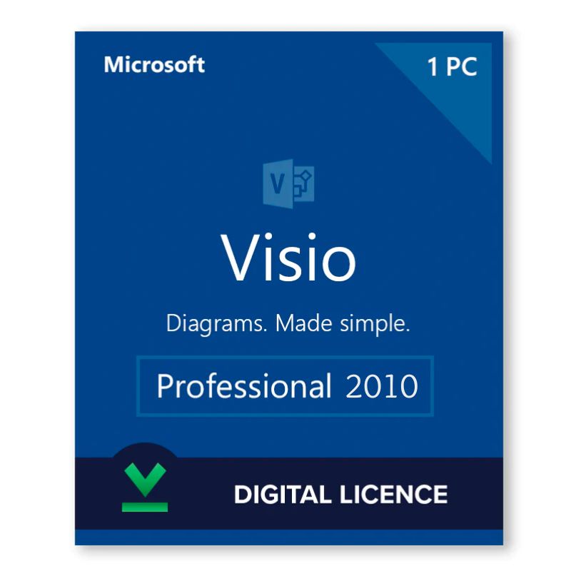 Visio 2010 Professional Activates 1 PCs Online