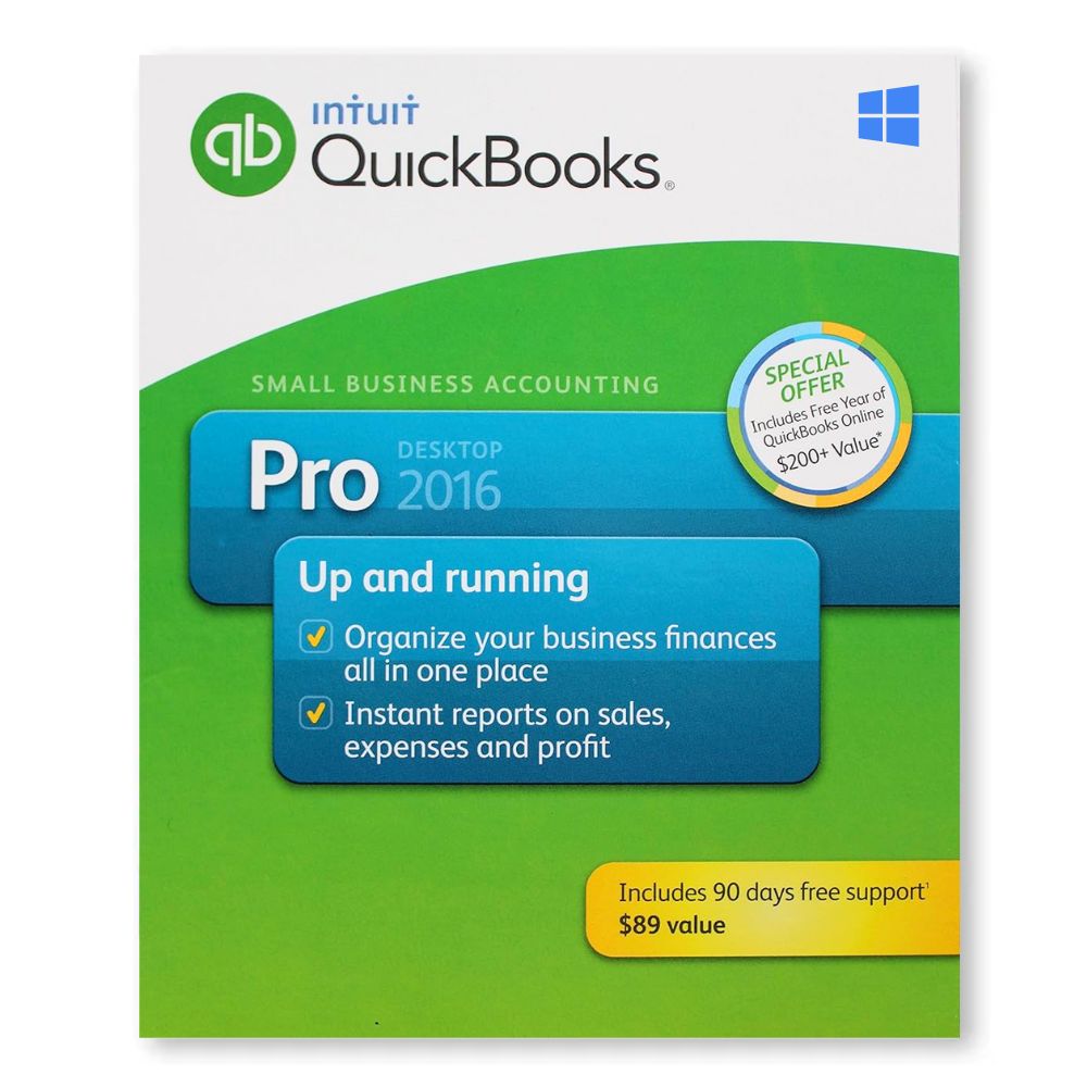 Intuit QuickBooks Desktop Pro 2016 Lifetime For Windows (US Version)