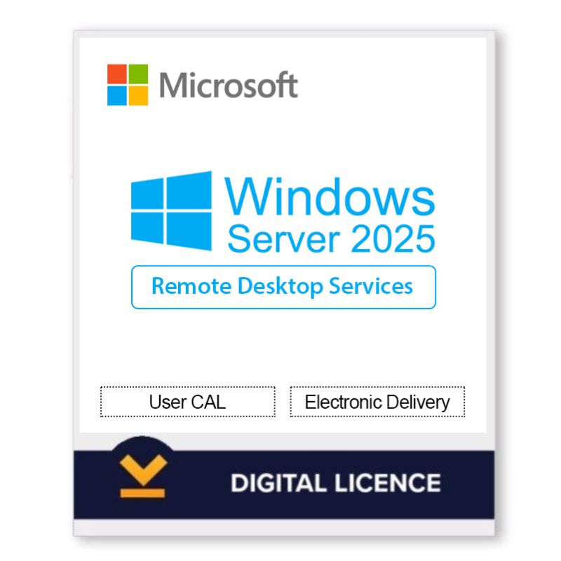 Windows Server 2025 Remote Desktop Services User Connections (50) CAL