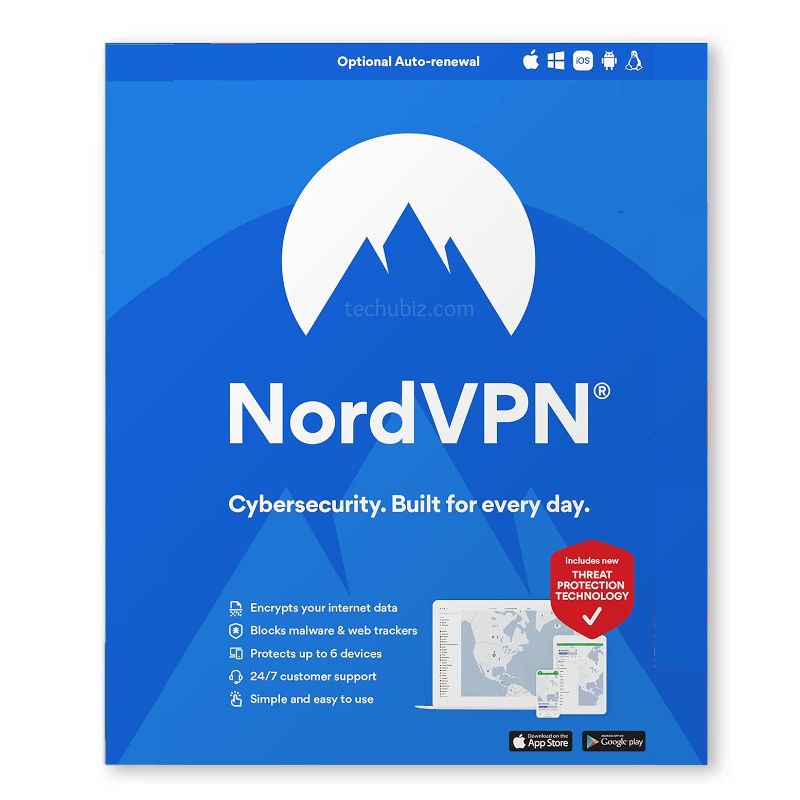 NordVPN VPN  (PC, Android, Mac, iOS) 6 Devices, 2 Years Activation