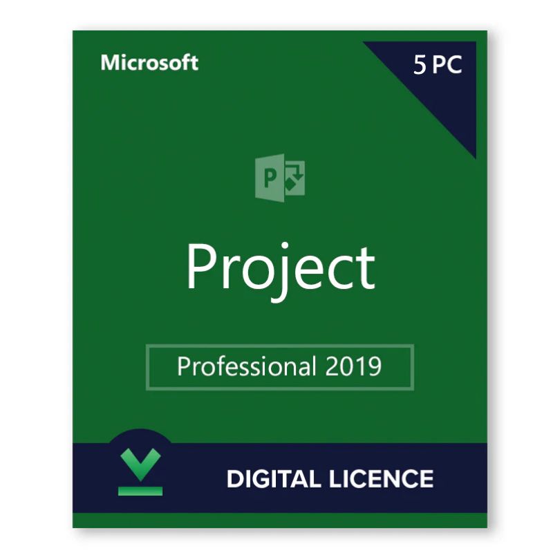 [Retail] Microsoft Project 2019 Professional Activates 5 PCs Online